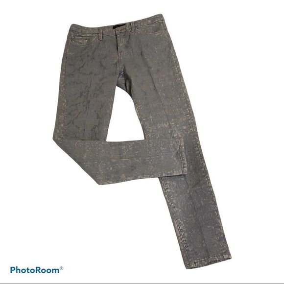 MARCHESA VOYAGE FLOCKED JACQUARD JEANS - Picture 4 of 11